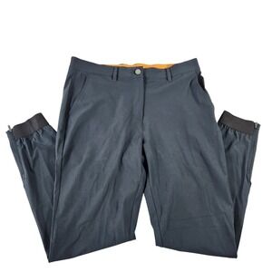 Macade Golf Slim Fit Jogger Pants Charcoal Gray Mens Size 42 L Zipper Cuffs